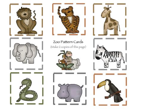 At The Zoo Part 2 Printable Preschool Printables