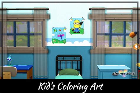 Kids Coloring Art From Strenee Sims • Sims 4 Downloads