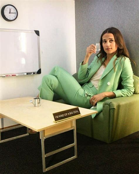 The green knight is an extravagant unicorn tapestry of a movie. Alicia Vikander in green suit | Alicia vikander, Alicia ...