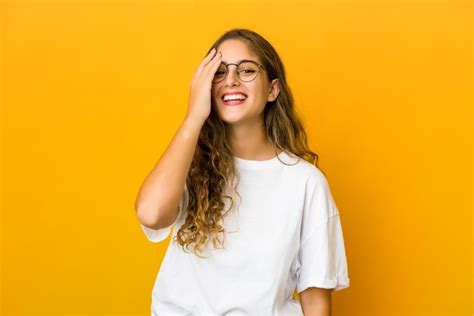 Premium Photo Young Woman Laughing Happy