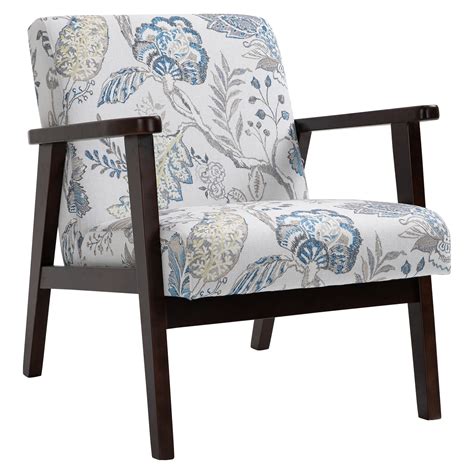 Homcom Mid Century Modern Accent Chair Retro Fabric Armchair Wooden