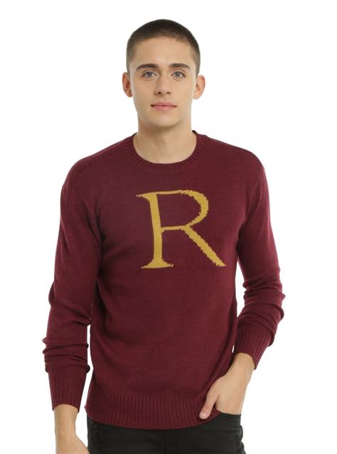 Harry Potter Ron Weasley Intarsia Pullover Sweater Weasley Sweater