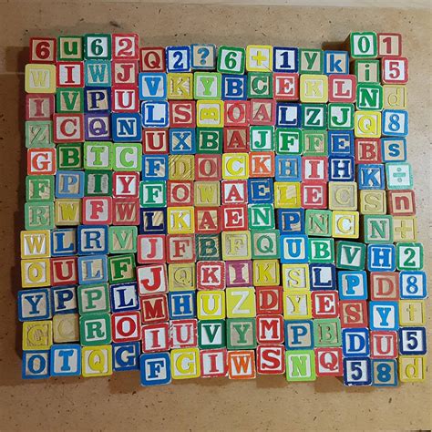 170 Mostly Vintage Wooden Alphabet And Number Blocks For Etsy
