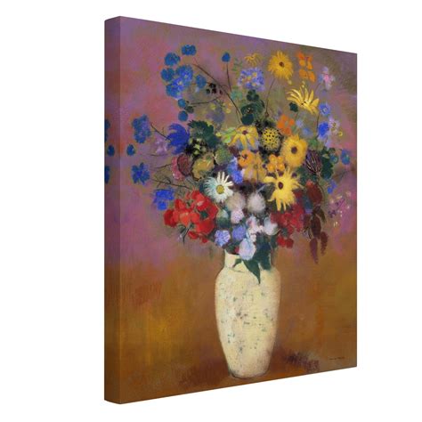 Leinwandbild Odilon Redon Blumen In Einer Vase Hoch 43