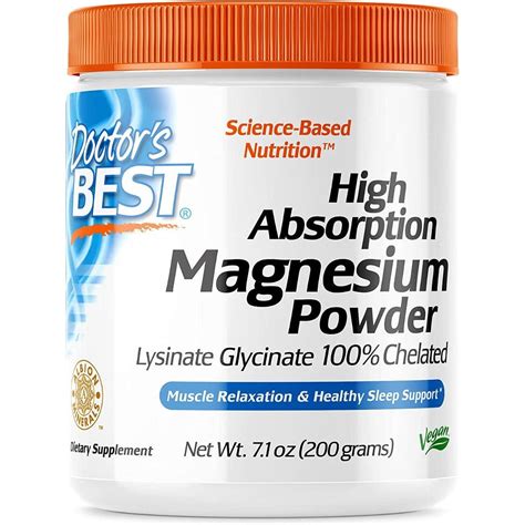 Doctors Best High Absorption Magnesium Glycinate Powder 200g