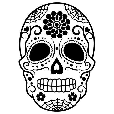 Vector Clipart Day Of The Dead Png Dxf Halloween Cricut Day Of The Dead