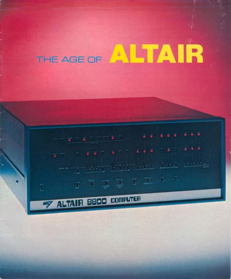 Mits 8800 Altair Age Of Altair Catalog 1975 Free Download