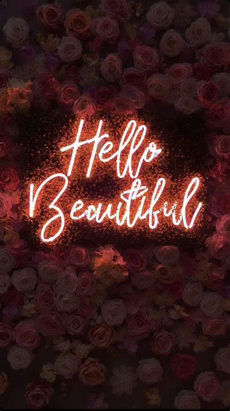 Hello Beautiful 💖🥰 Iphone Lockscreen Wallpaper Cute Wallpapers