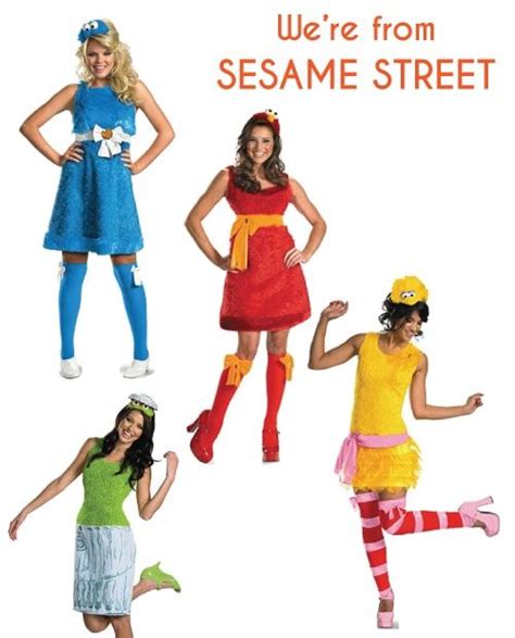 Sesame Street Costumes For A Group Of Friends Halloween Group Costumes For Teens Best Group