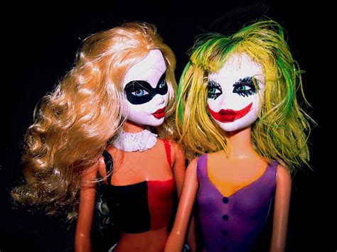 Female Joker And Harley Dolls By Poofiepoof On Deviantart