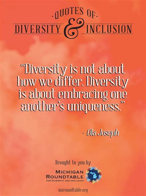 Inspirational Quotes From Michigan Roundtable Diversity Quotes