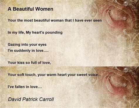 You Are The Most Beautiful Woman Poem