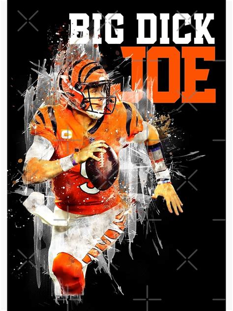 Big Dick Joe Joe Burrow Poster By Surajitdas Redbubble