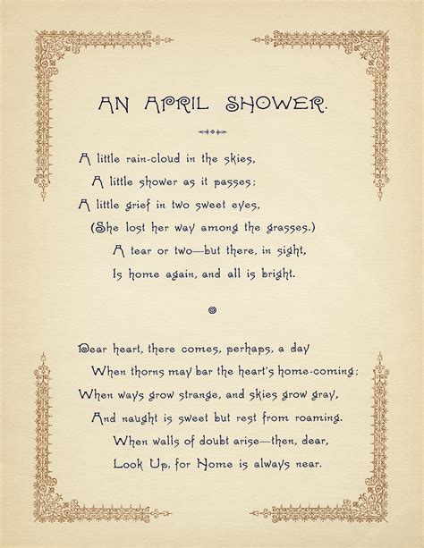 Free Vintage Image An April Shower Poem Old Design Shop Blog