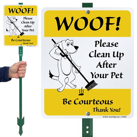 Dog Poop Signs Keep Your Lawn Poop Free With Curb Your Dog Signs