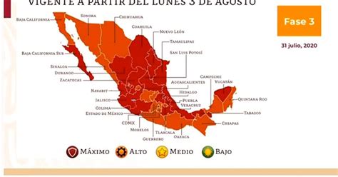 El gobernador alfredo del mazo anunció que el edomex entrará a partir del lunes en semáforo naranja y se ampliarán horarios en comercios. Éstos son los 16 estados que están en semáforo rojo a ...