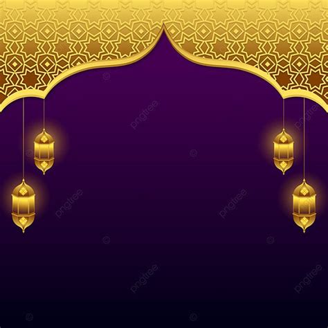 Background Idul Fitri Atau Ramadhan Latar Belakang Kosong Dengan Lampu