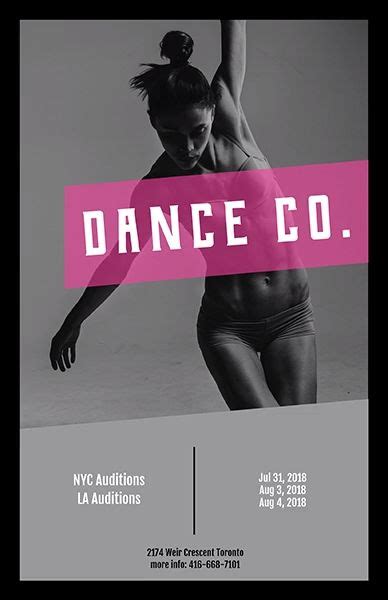 placeit online flyer maker for dance auditions [video] [video] in 2020 dance audition dance