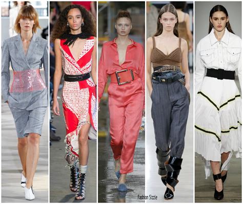 Spring 2018 Runway Fashion Trend Accent On The Waist Fashionsizzle