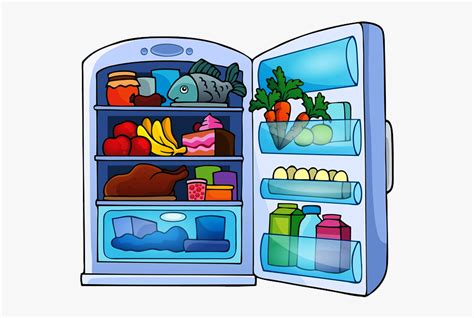 Abstract creative concept vector background for web and mobile applications, illustration template design, business infographic, page, brochure, banner, presentation empty commercial fridge with shelves and opened doors. Fridge With Food Clipart , Transparent Cartoon, Free ...