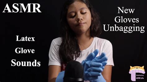 asmr latex gloves sounds new gloves unwrapping youtube