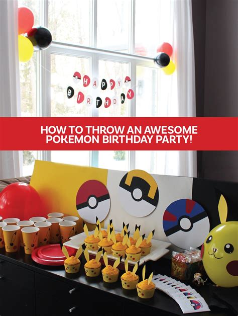 Pokemon Birthday Decoration Ideas