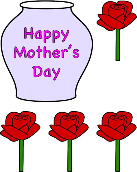 Happy Mothers Day Vase Template