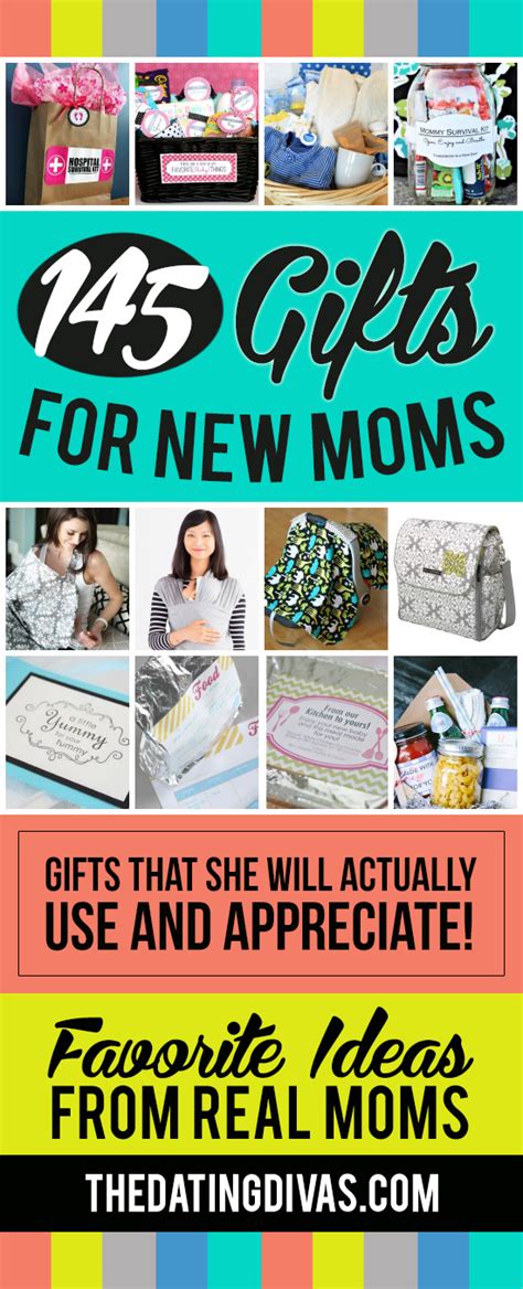 There are dozens of possibilities, especially if parents are newbies. 145 Gift Ideas for New Moms