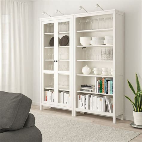 Bookcase With Glass Doors White Bookcase Glass Cabinet Doors Ikea