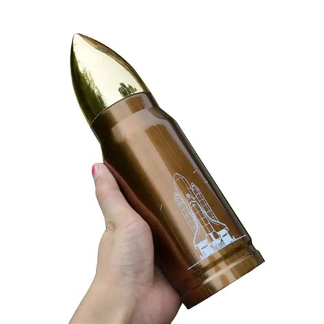 Bullet Head Shaped Stainless Steel Insulated Vacuum Flasks Thermos Cup