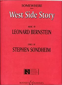 Somewhere From West Side Story Piano Vocal Sheet Music Bernstein Sondheim Leonard Bernstein