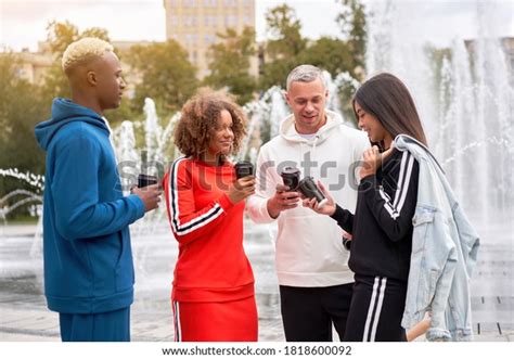Multiethnic Group Teenage Friends Africanamerican Asian Stock Photo