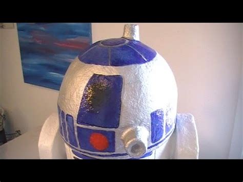 How to Make a Cool R2D2 with Recycables and Paper Mache ...