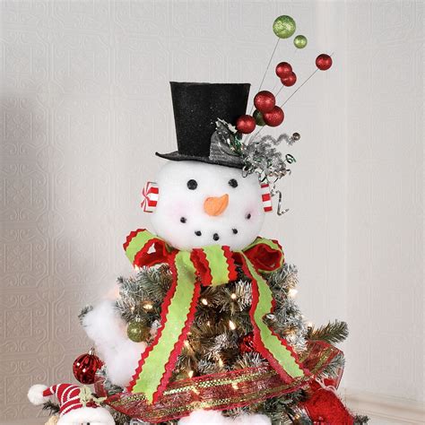 Snowman Christmas Tree Topper or Table Accent