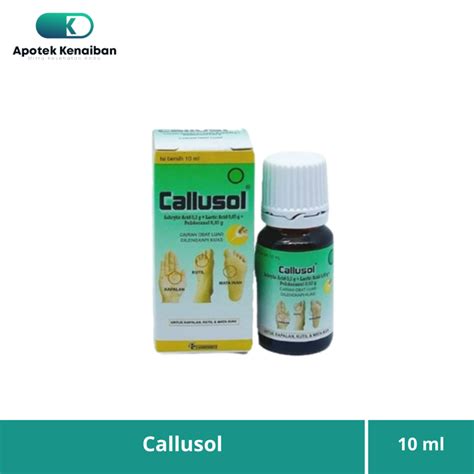 Jual Callusol 10 Ml Obat Mata Ikan Kapalan Kutil Shopee Indonesia