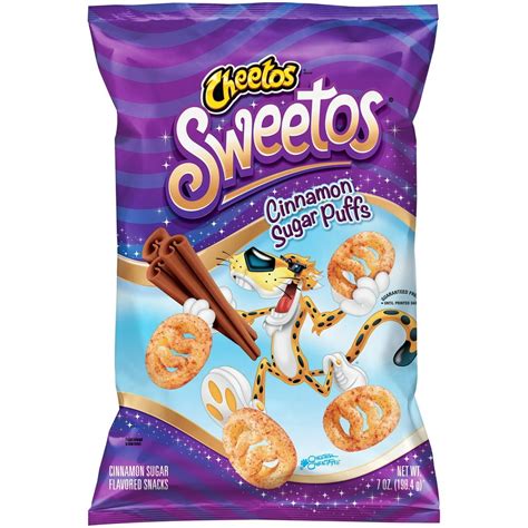 Cheetos Sweetos Cinnamon Sugar Puffs 7 Oz Bag
