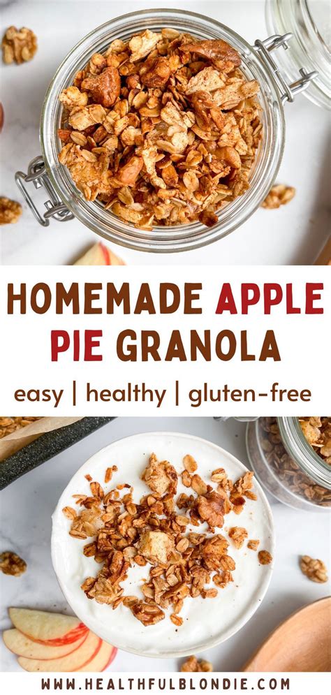 Healthy Apple Pie Granola Recipe Gluten Free Recipes For Breakfast