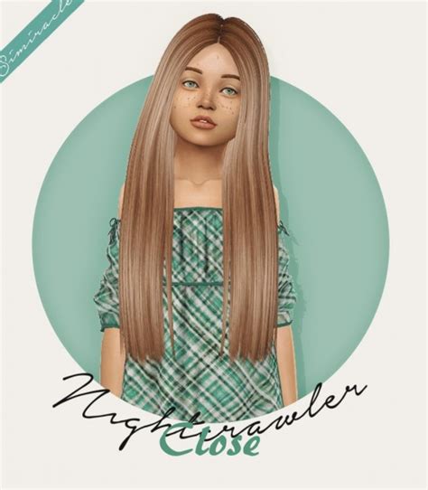 Sims 4 Hairs ~ Simiracle Nightcrawler S Close Hair