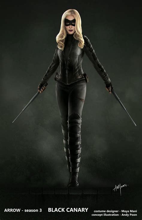 Here Is The Concept Of Laurel Lance Black Canary For Season 3 Of Arrow