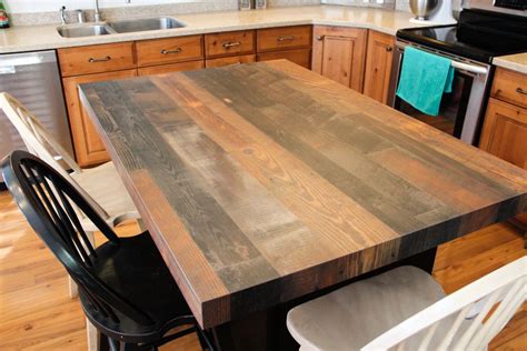 Seems like everybody just has to have granite now. Wilsonart Antique Tobacco Pine Laminate Island | New ...