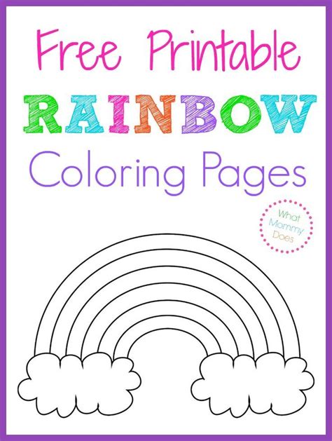 Click here to get adobe reader. Free Printable Rainbow Coloring Pages 🌈 | Printables free ...