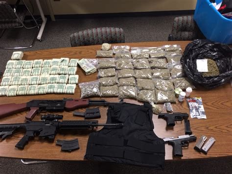 Police Recover Narcotics And Weapons During A Drug Raid