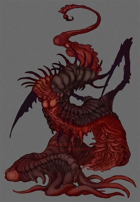 Eldrich Behemoth By Forgess Monster Design Lovecraftian Horror Monster Concept Art