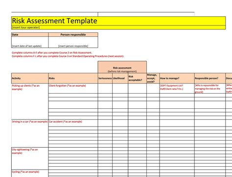 30 Useful Risk Assessment Templates Matrix TemplateArchive