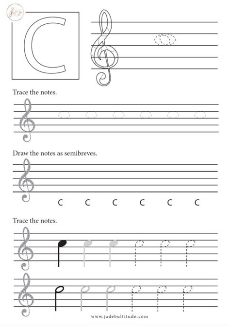How To Draw Your Notes In The Treble Clef Jade Bultitude Learning