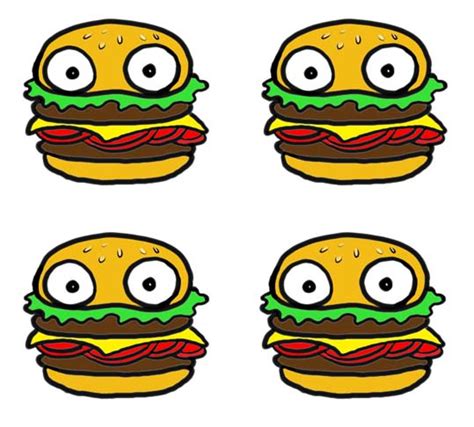 Cartoon Hamburger Wallpaper Wallpapersafari