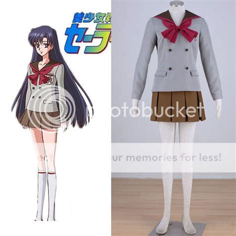 Sailor Moon Crystal Sailor Mars Hino Rei Winter School Uniform Cosplay