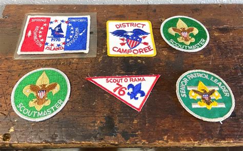 Vintage Boy Scout Patches Ribbons And Scarf Memorabilia Boy Etsy