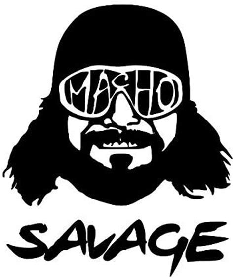 Macho Man Randy Savage Wrestling Wrestler Vinyl Decal Sticker Etsy