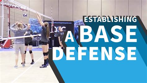 Establishing A Base Defense The Art Of Coaching Volleyball